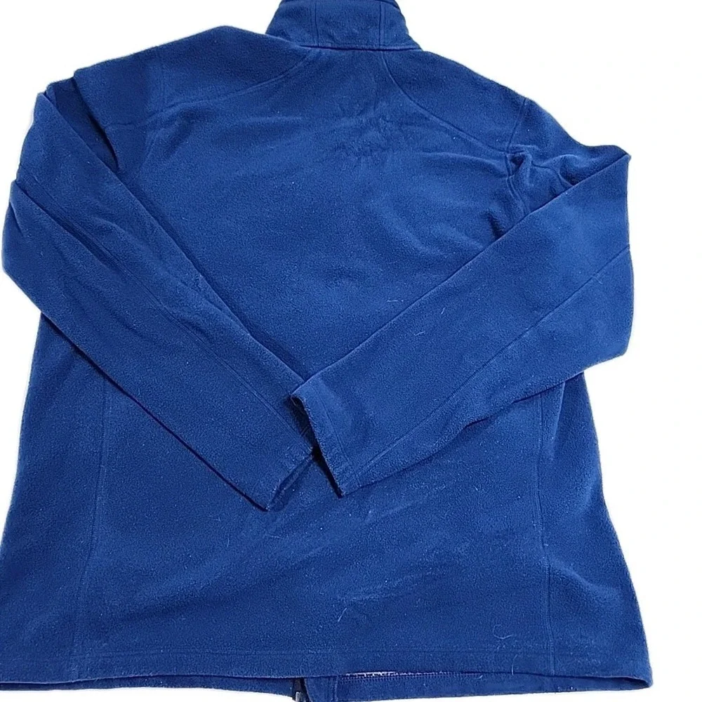 L.L. Bean Polartec Fleece Full‎ Zip Jacket Zip Pockets Blue Men's L Tall